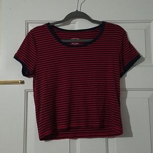Aero striped crop top